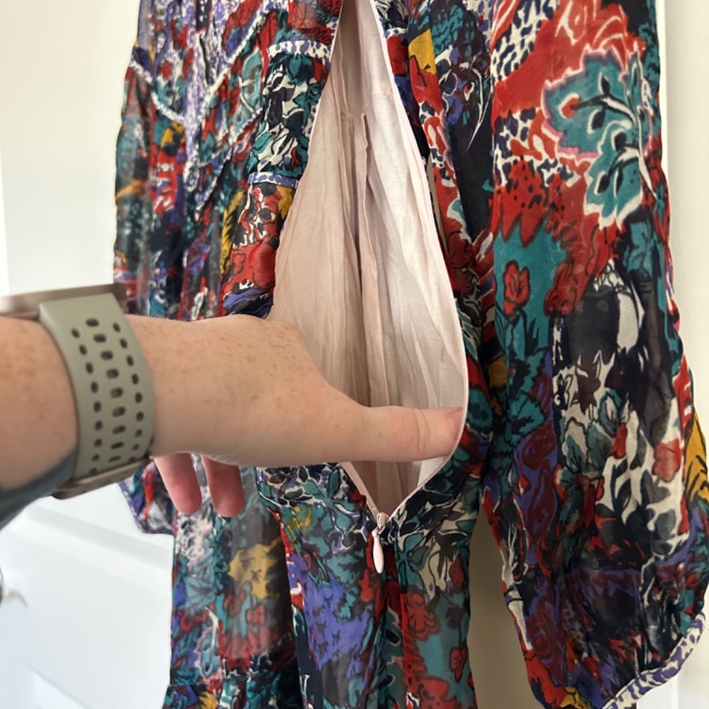 Maeve Annabella Floral Boho Maxi Dress Anthropology Size 2P - Picture 10 of 10